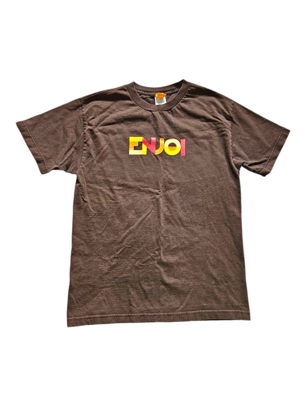Vintage Y2K Skater Boy Enjoi Brown Shortsleeve T Shirt Size Medium